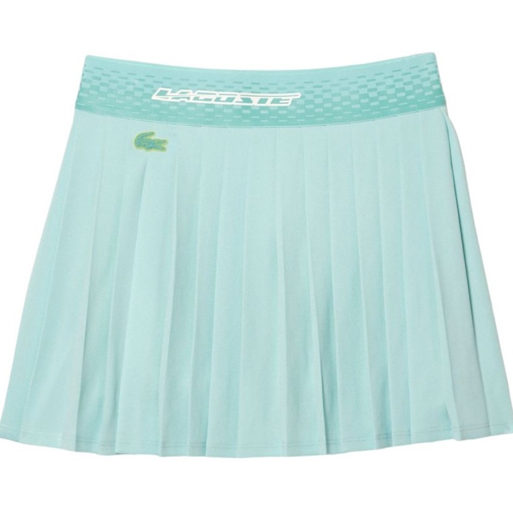Lacoste Women's Pleated Mint Green Tennis Skirt